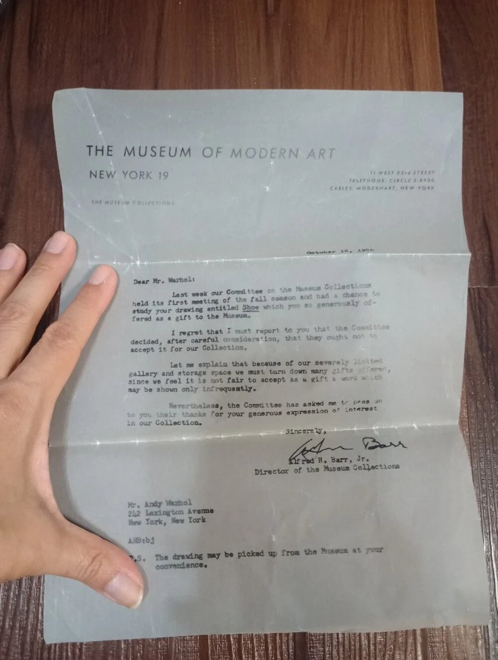 Andy Warhol Campbell's Soup Tote With Coin Purse And Rejection Letter